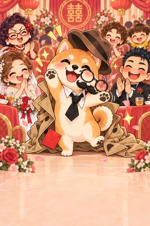 The mystery guest: a Shiba Inu