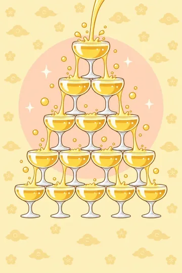 Champagne tower
